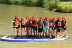 Standing on a Paddleboard